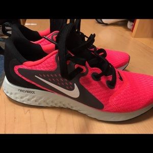 Nike React Shoes in pink